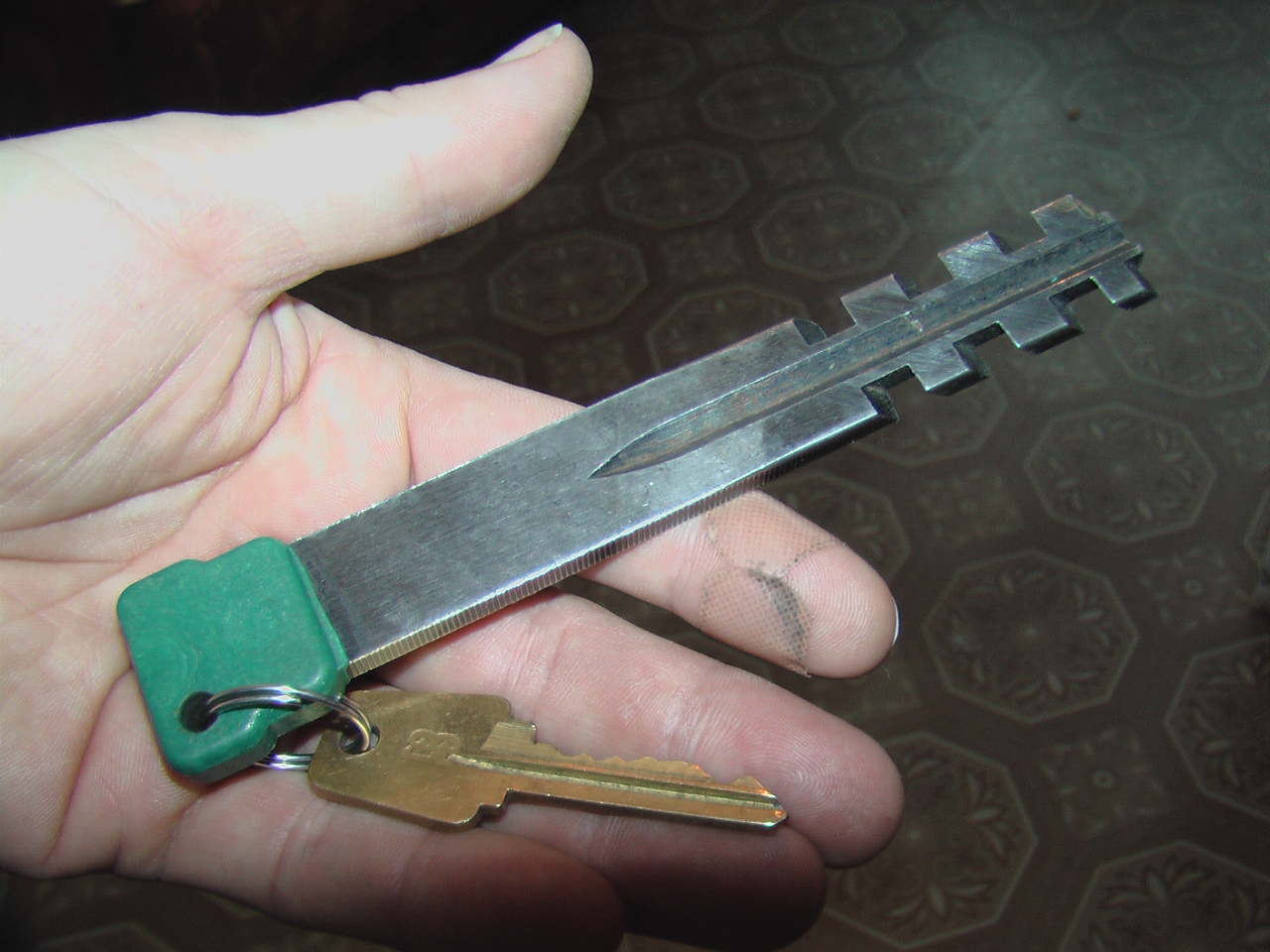 Enormous machined key